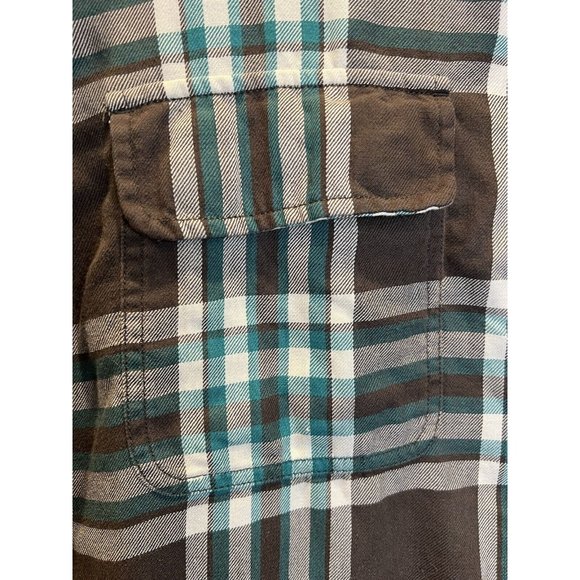 Duluth Trading Co Crosscut Flannel Shirt Plaid‎ Long Sleeve Button Down Mens XL - Picture 4 of 5